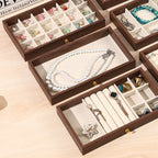 Wooden Jewellery Box Three Layouts Organiser | StorageOZ