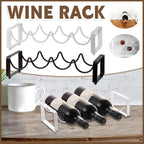 5 Bottle Iron Wine Rack Two Colours Rack | StorageOZ