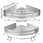Stainless Corner Shower Shelf Two Variants | StorageOZ