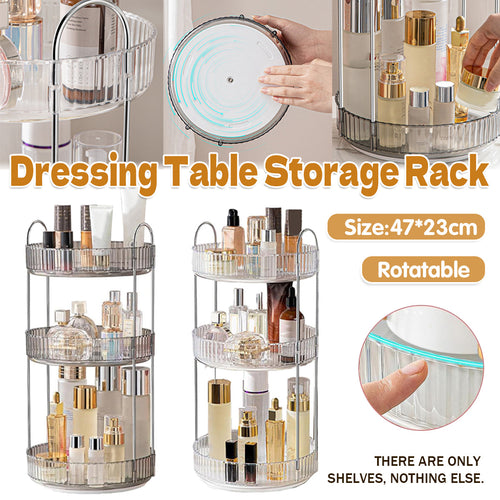 3 Tier Rotating Clear Rack Two Colours Set | StorageOZ