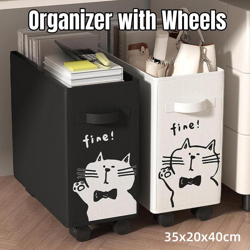Foldable Oxford Rolling Basket Two Colours | StorageOZ