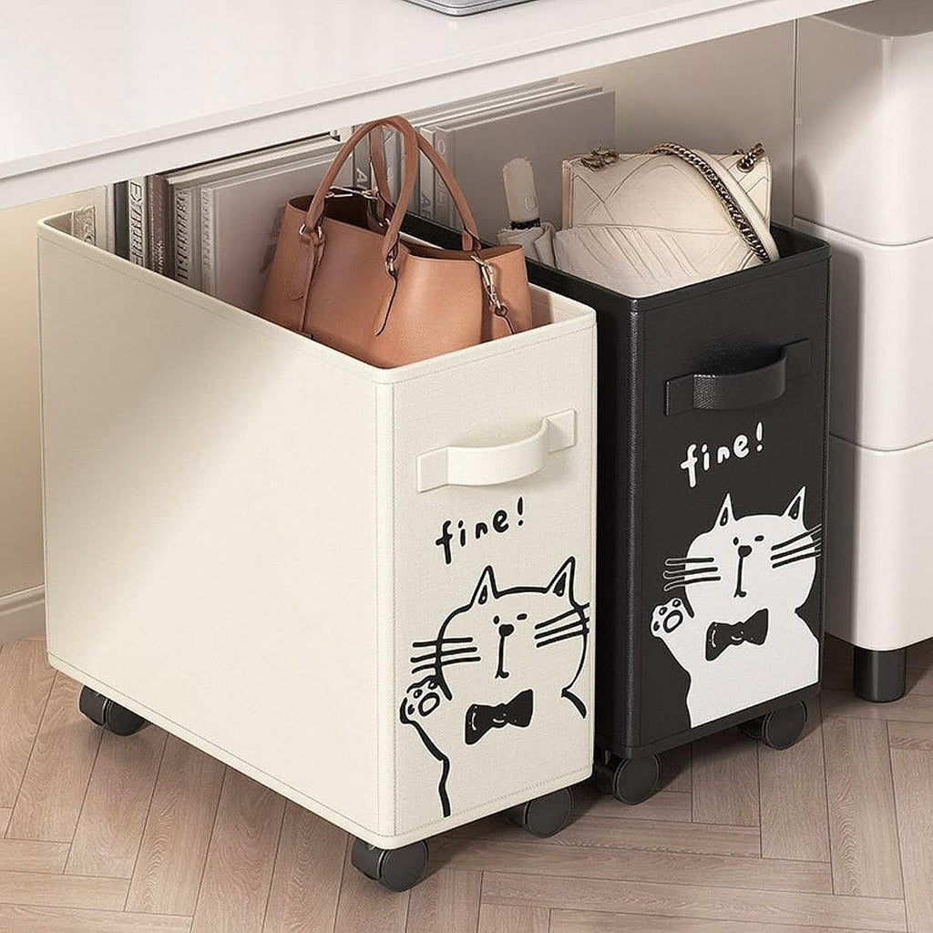 Foldable Oxford Rolling Basket Two Colours | StorageOZ