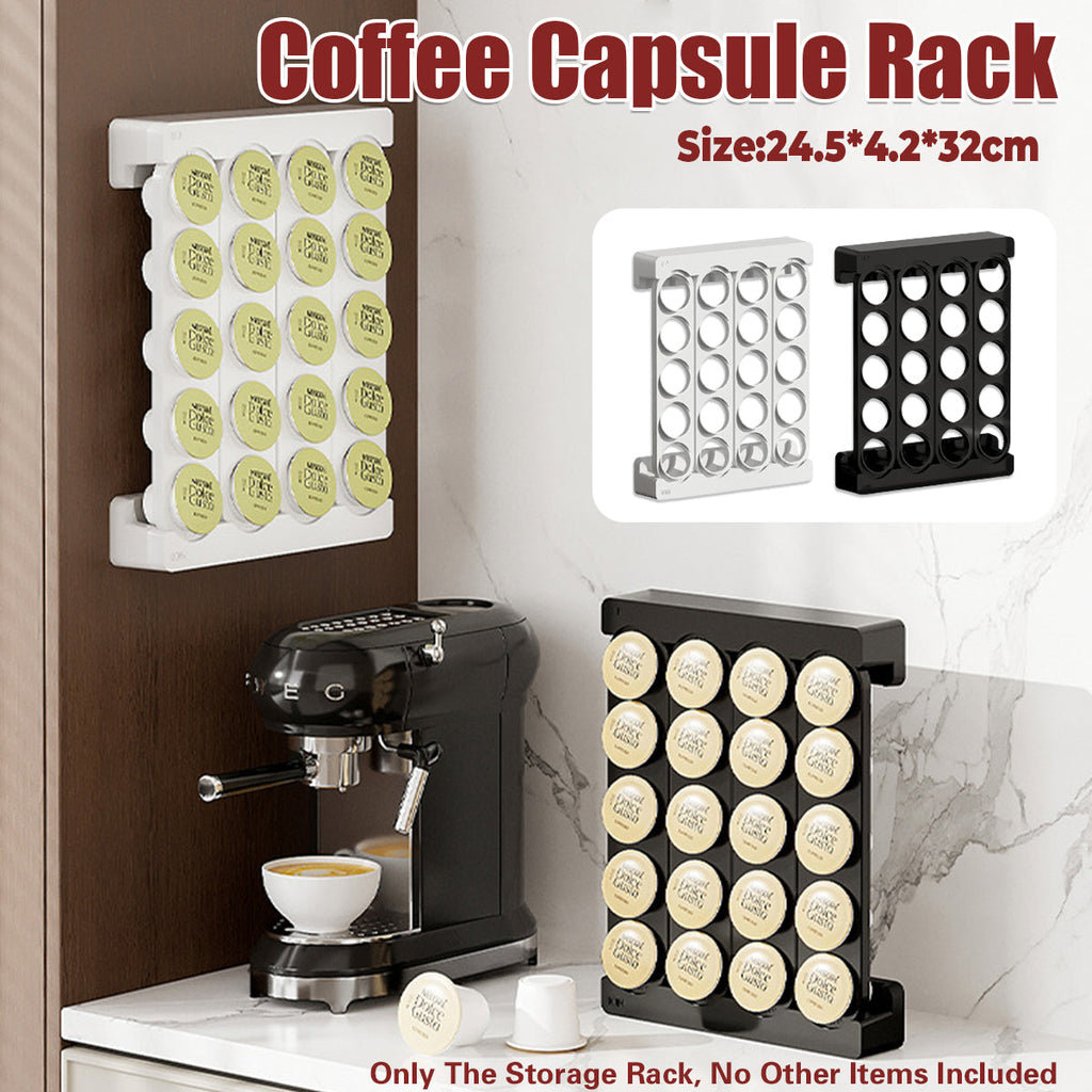 Wall Coffee Capsule Rack Two Colours Set | StorageOZ