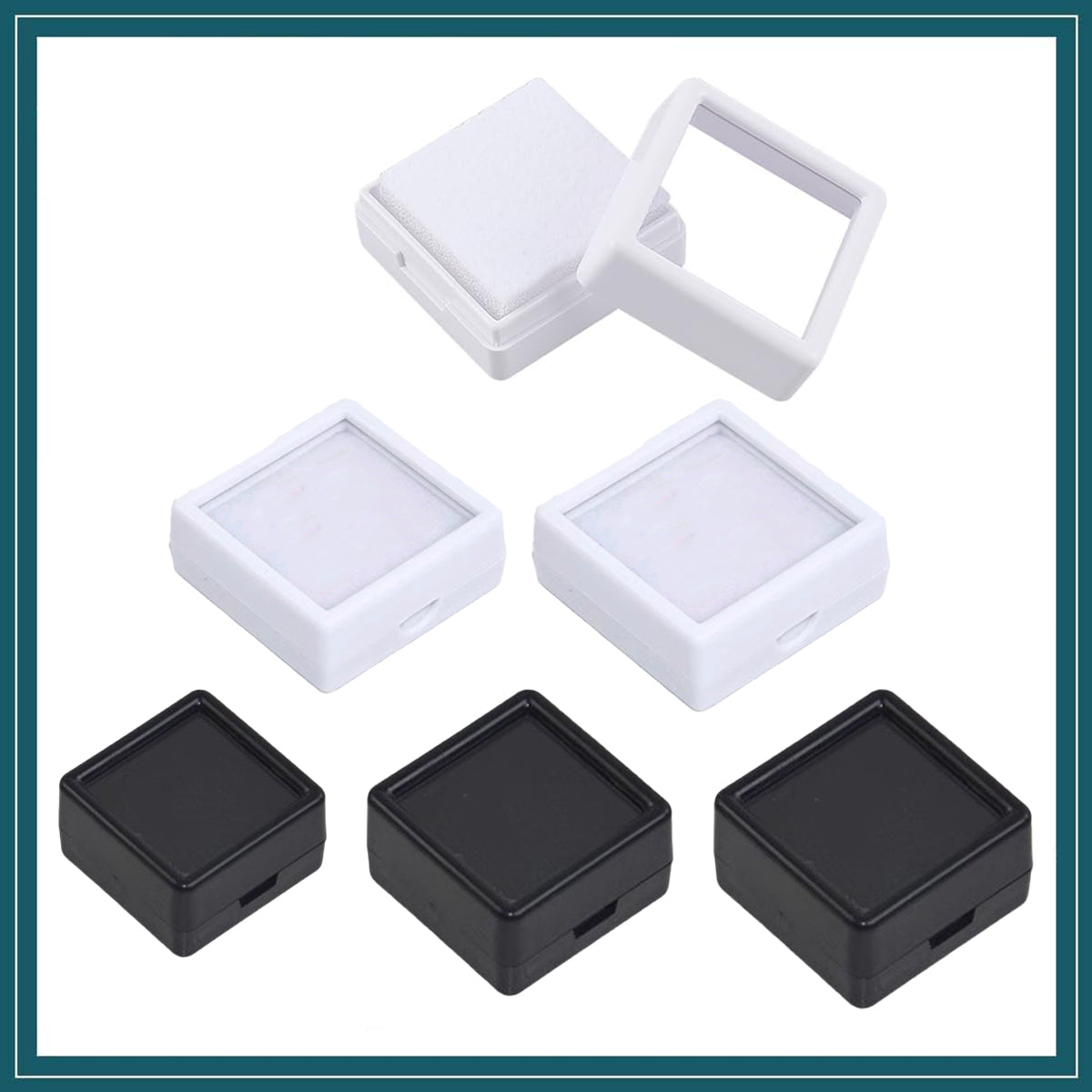 Clear Gem Display Boxes Five Pack Options | StorageOZ