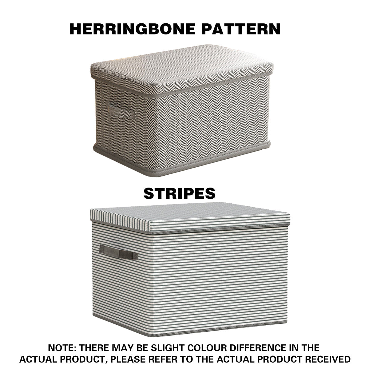 XL Foldable Clothes Box Two Patterns Set | StorageOZ