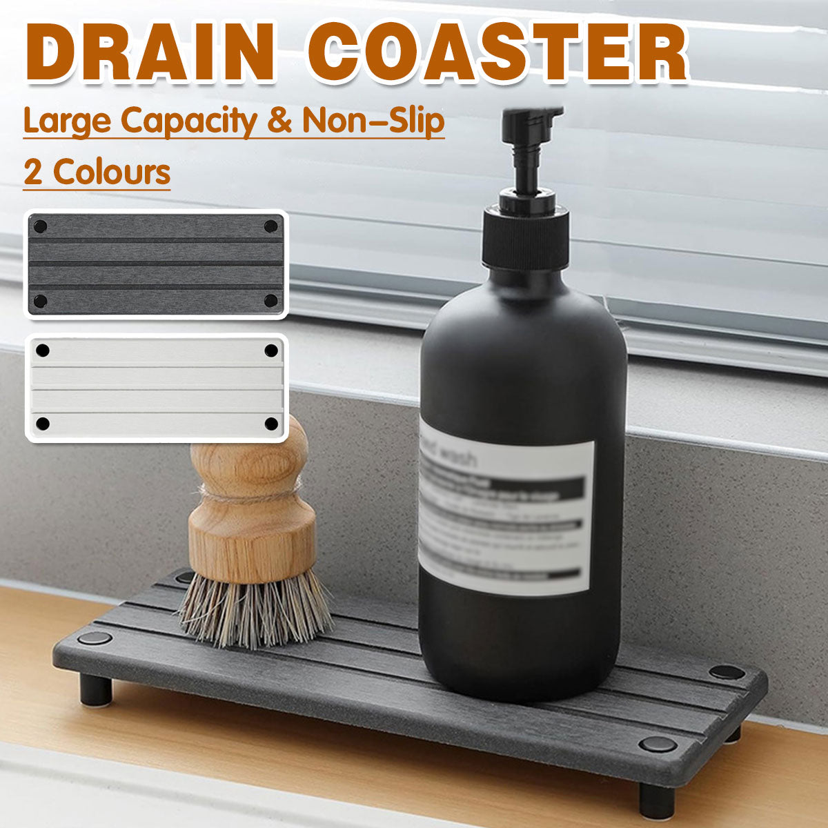 Diatom Sink Storage Rack in Two Colours Set | StorageOZ