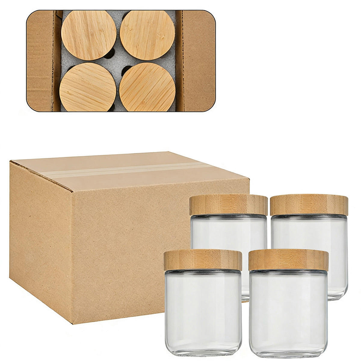 4 Pcs Storage Bottles Two Colours Organiser | StorageOZ