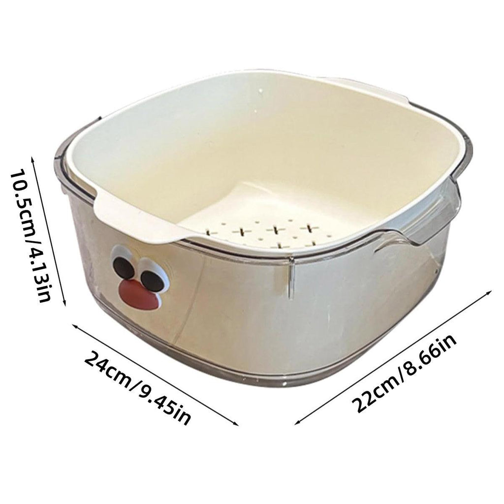 Double Layer Fruit Drain Basket Four Colours | StorageOZ
