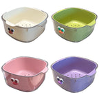 Double Layer Fruit Drain Basket Four Colours | StorageOZ