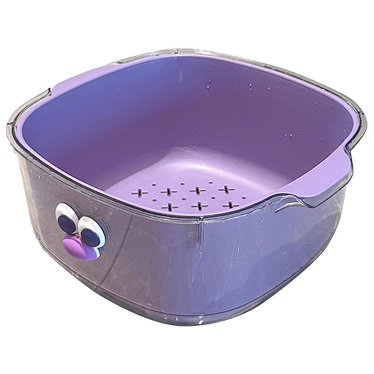 Double Layer Fruit Drain Basket Four Colours | StorageOZ