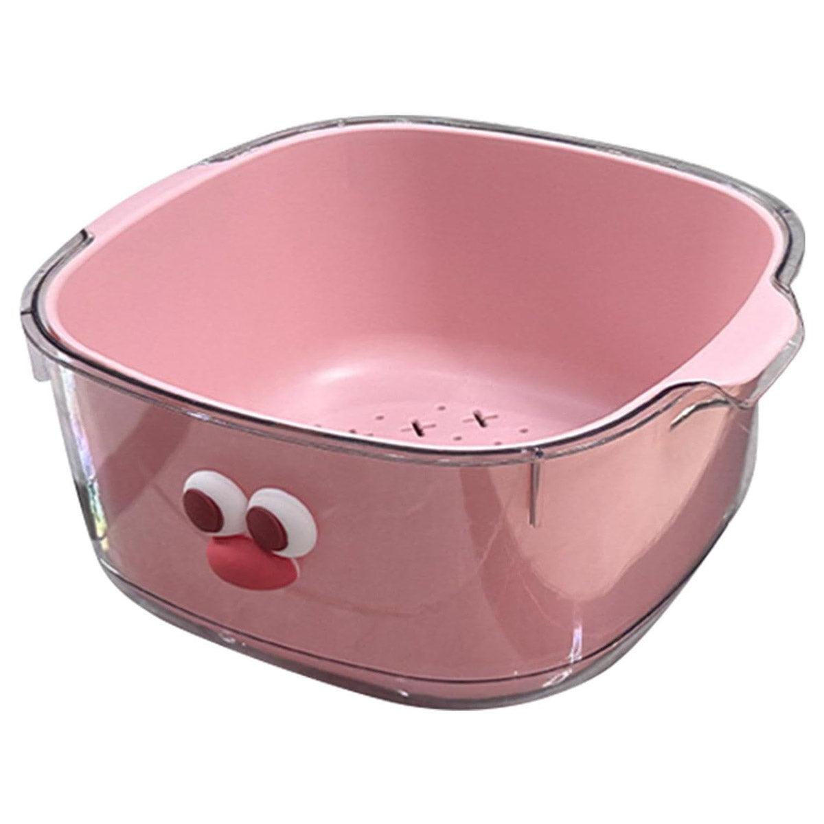 Double Layer Fruit Drain Basket Four Colours | StorageOZ