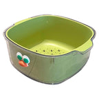 Double Layer Fruit Drain Basket Four Colours | StorageOZ
