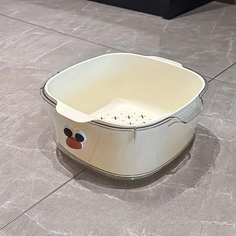 Double Layer Fruit Drain Basket Four Colours | StorageOZ