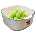 Double Layer Fruit Drain Basket Four Colours | StorageOZ
