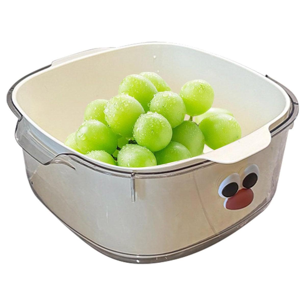 Double Layer Fruit Drain Basket Four Colours | StorageOZ