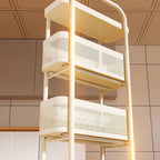 Pull Out Narrow Storage Cart Two Colours | StorageOZ
