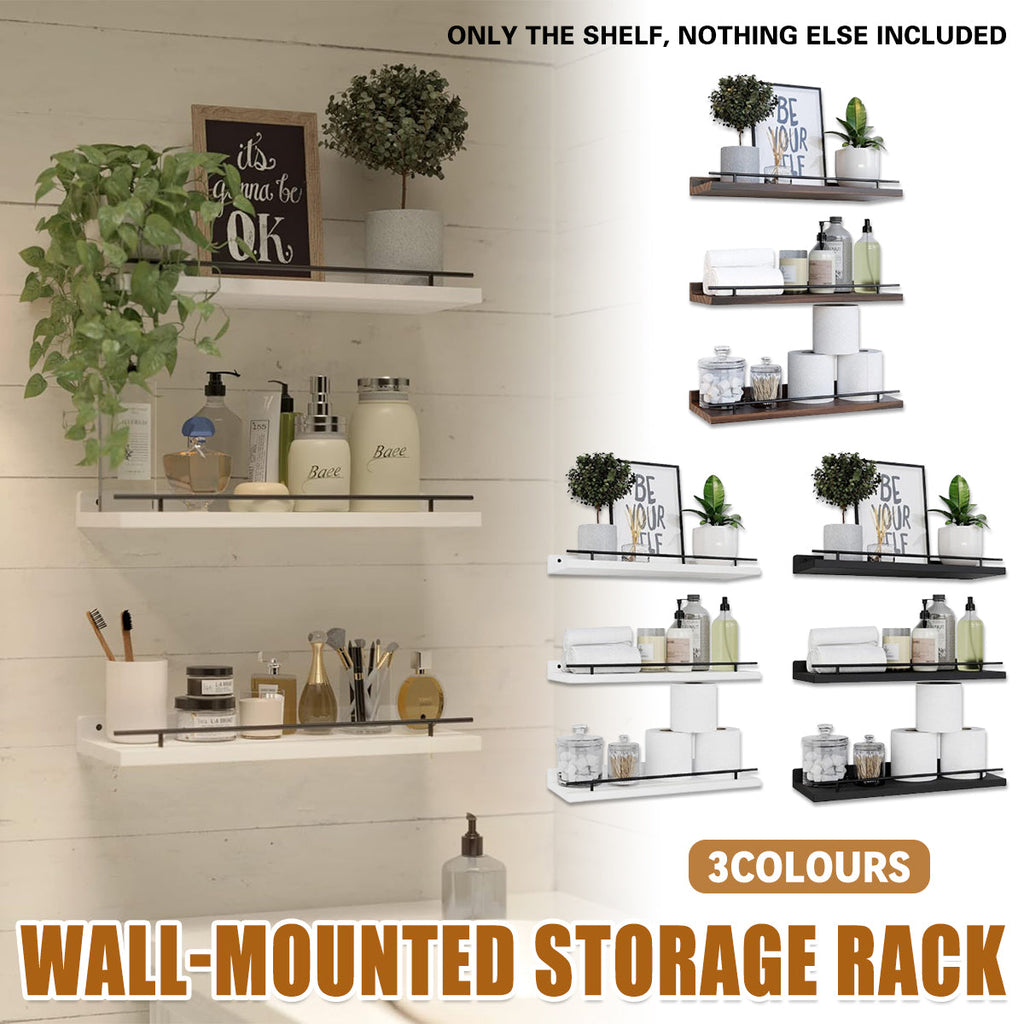 3 Pcs Wooden Wall Shelves Three Colours Set | StorageOZ