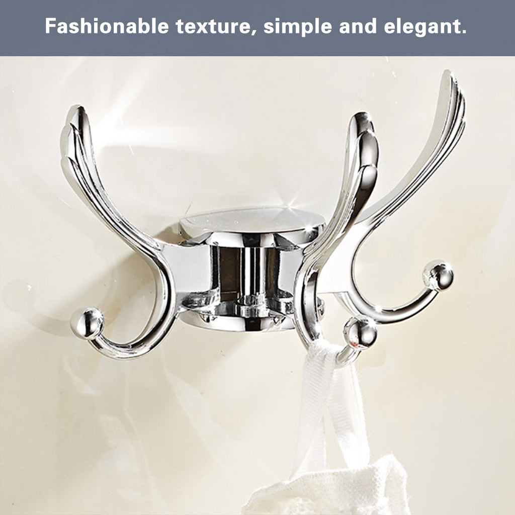 Folding Swivel Wall Hook Two Finishes Set | StorageOZ