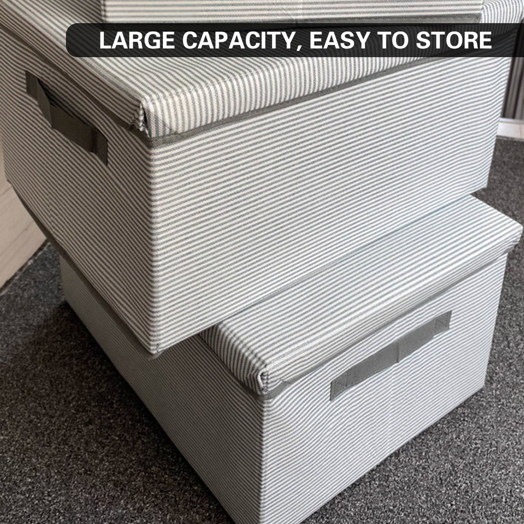 XL Foldable Clothes Box Two Patterns Set | StorageOZ
