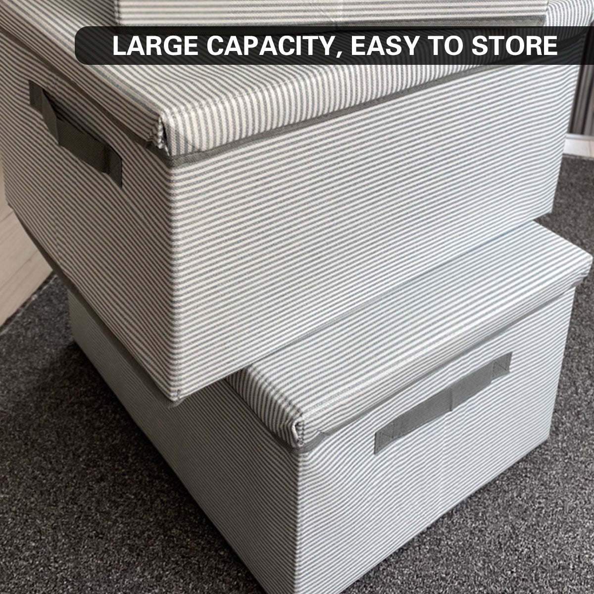 XL Foldable Clothes Box Two Patterns Set | StorageOZ