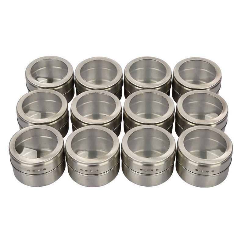 12 Pcs Spice Pots Kitchen Storage Organiser | StorageOZ