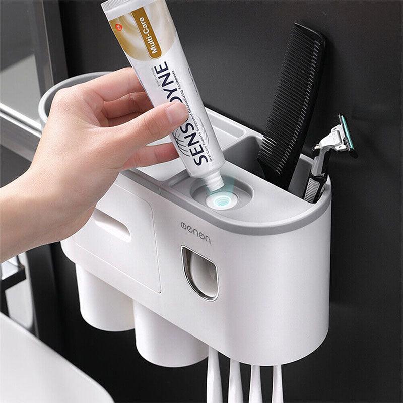 Wall Mounted Toothbrush Holder Five Cup Styles | StorageOZ