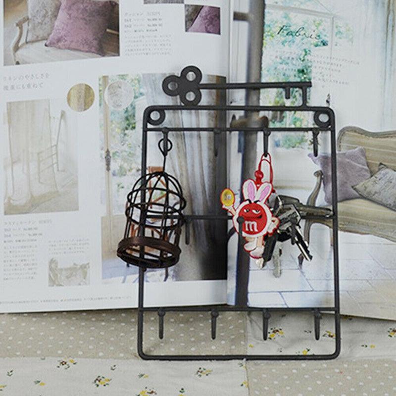 11 Hook Wire Key Storage Rack Two Colours | StorageOZ