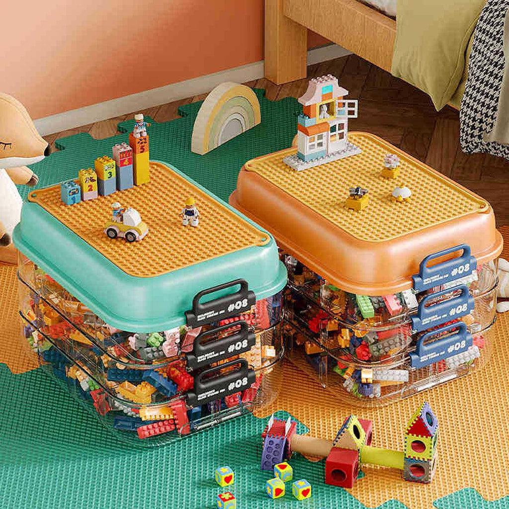 3 Layer Brick Storage Box Two Colours Set | StorageOZ