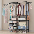 Double Row Floor Clothes Rack Two Colours | StorageOZ