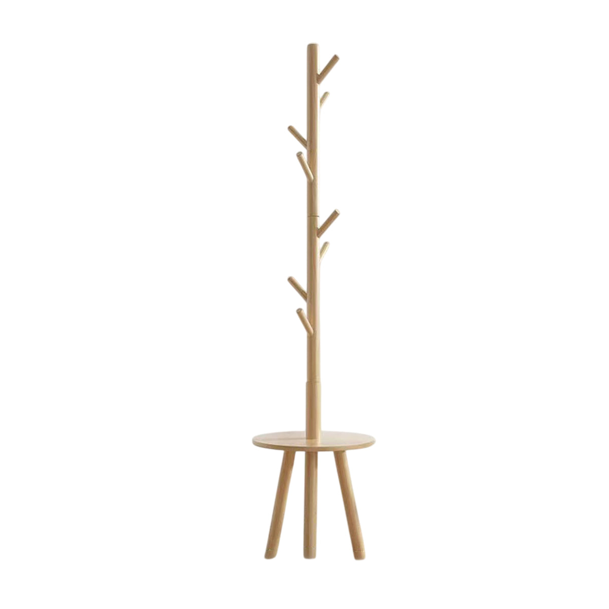 Wooden Floor Coat Rack Two Wood Tones Set | StorageOZ