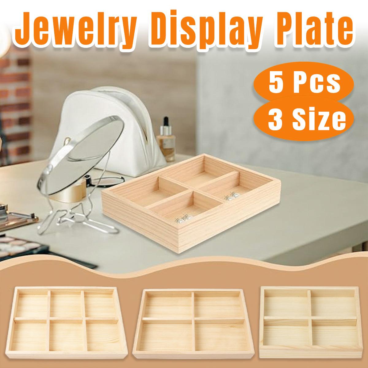 5 Pcs Wooden Jewellery Trays Three Layouts | StorageOZ