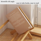 Angled Bamboo Desk Bookshelf Two Woods Set | StorageOZ