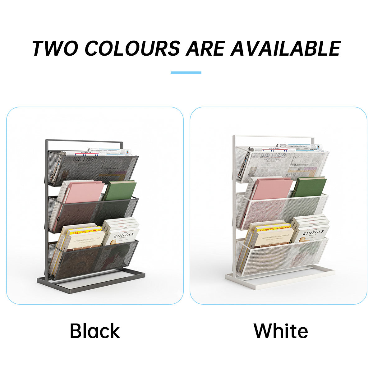 Desk Bookcases Two Colours Home Organiser | StorageOZ