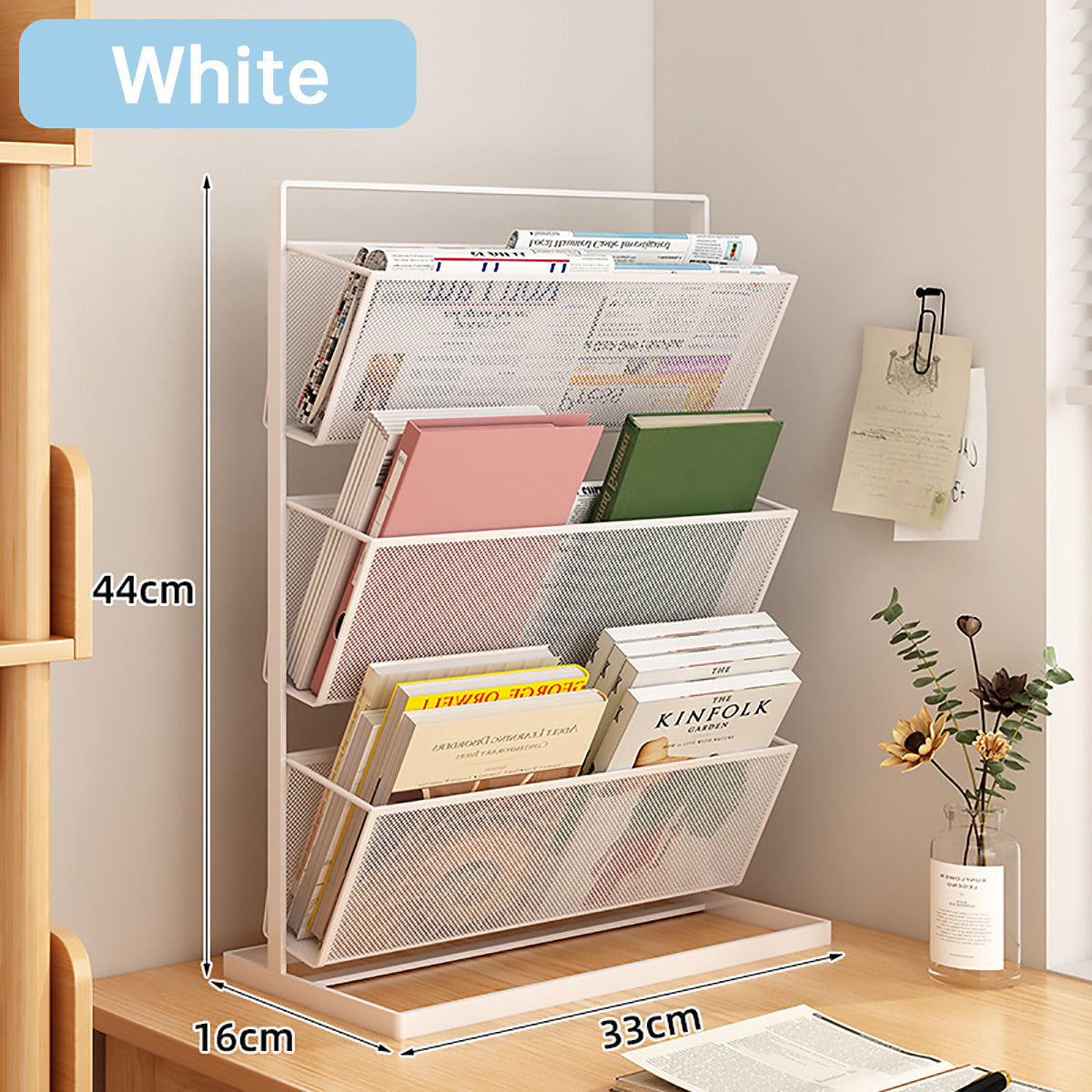 Desk Bookcases Two Colours Home Organiser | StorageOZ