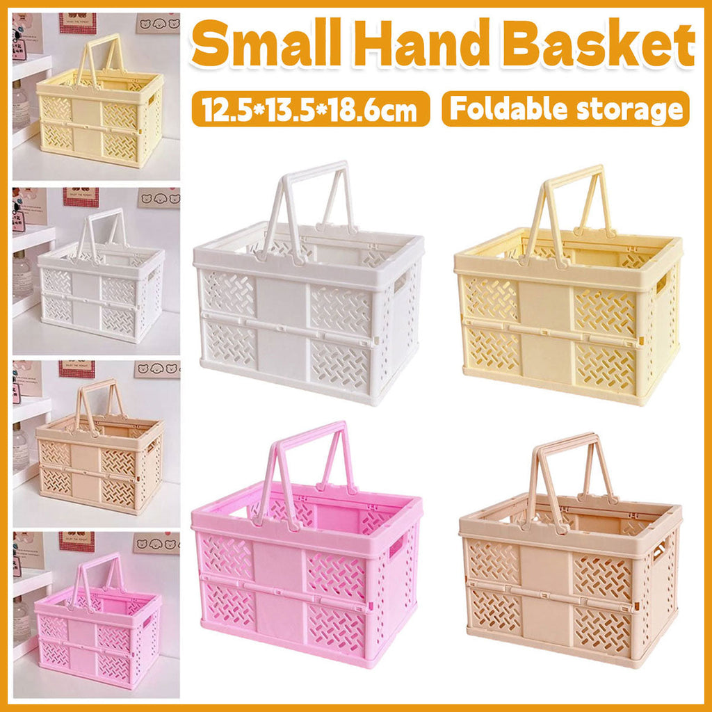 Foldable Plastic Storage Basket Four Colours | StorageOZ