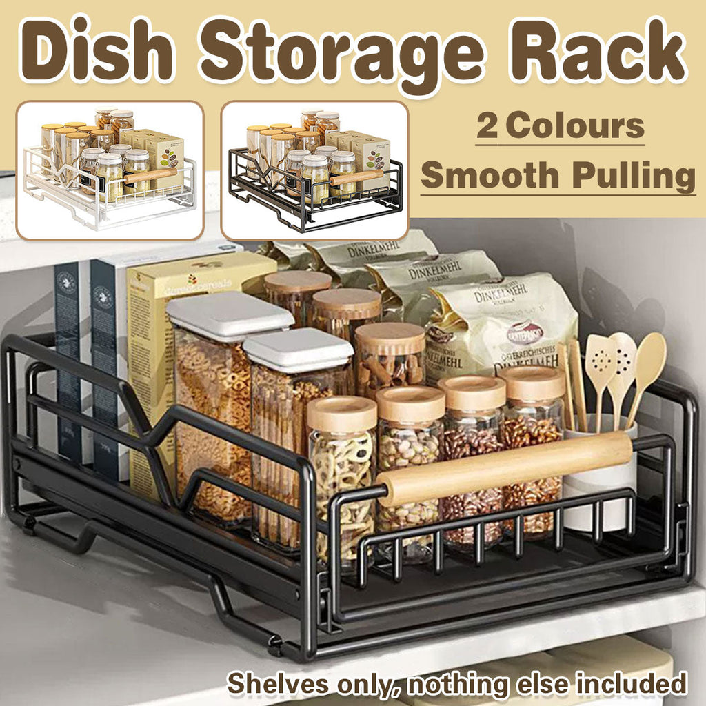 Pull Out Kitchen Cabinet Rack Two Colours | StorageOZ