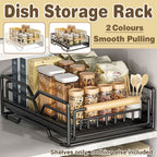 Pull Out Kitchen Cabinet Rack Two Colours | StorageOZ