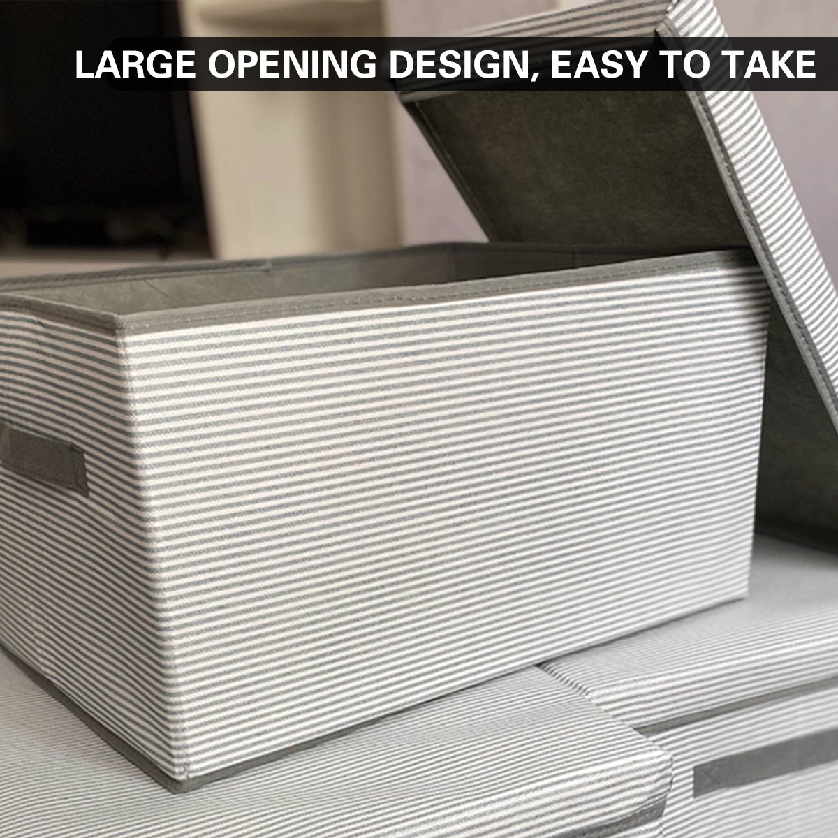 XL Foldable Clothes Box Two Patterns Set | StorageOZ