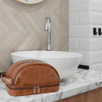Vintage PU Toiletry Wash Bag Two Colours | StorageOZ