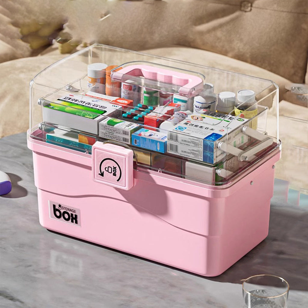 Multi Layer Medicine Box Three Colours Set | StorageOZ