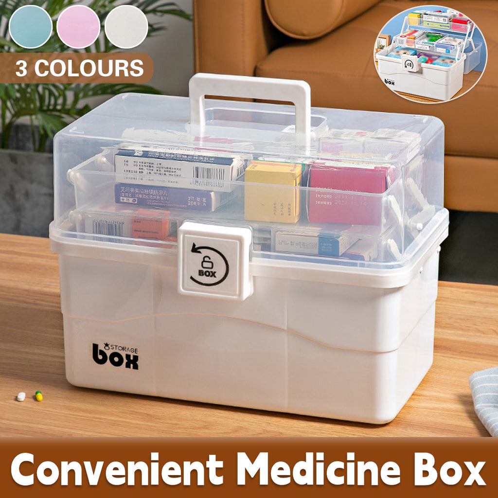 Multi Layer Medicine Box Three Colours Set | StorageOZ