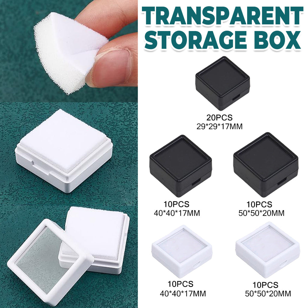 Clear Gem Display Boxes Five Pack Options | StorageOZ