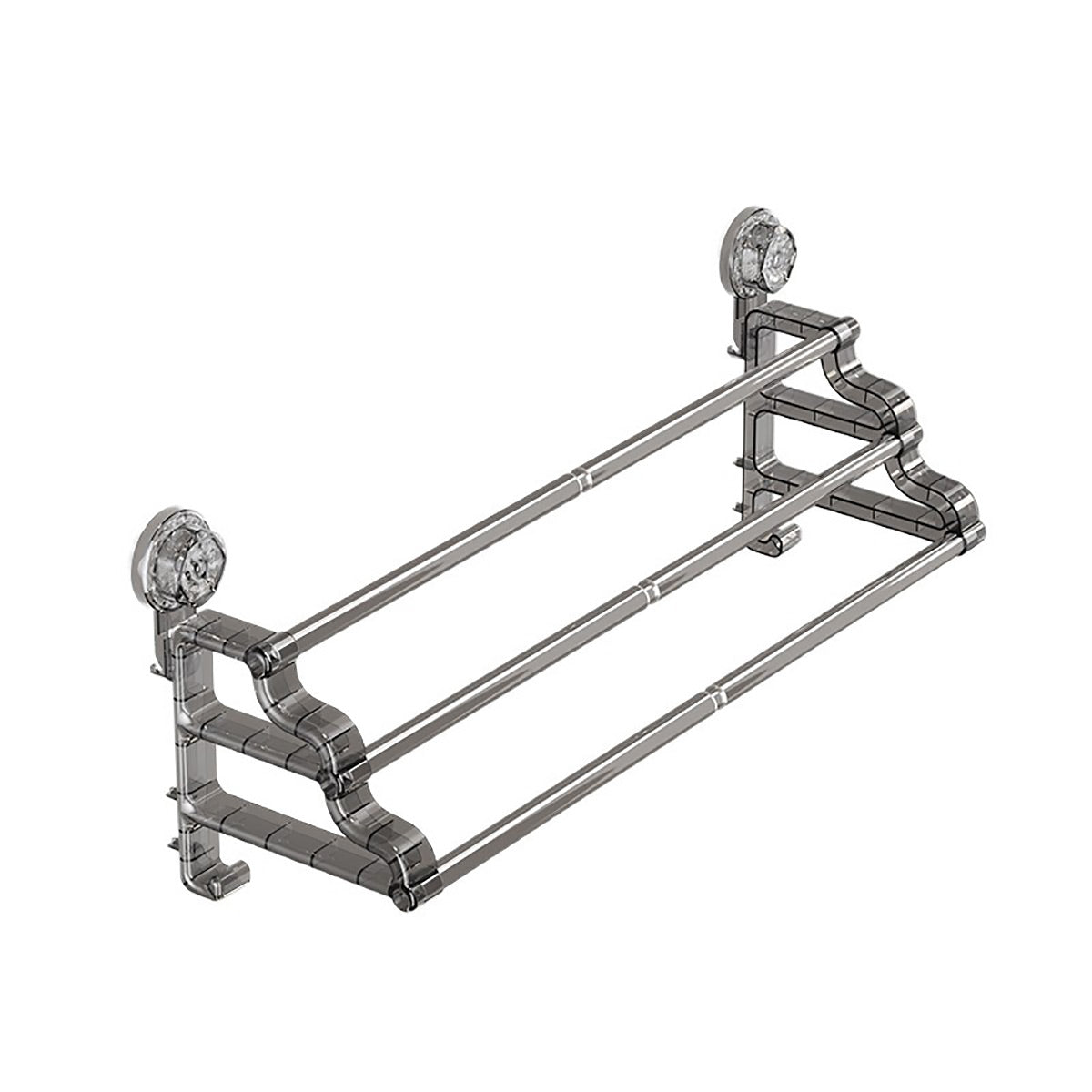 3 Tier No Drill Towel Rack Two Colours Set | StorageOZ
