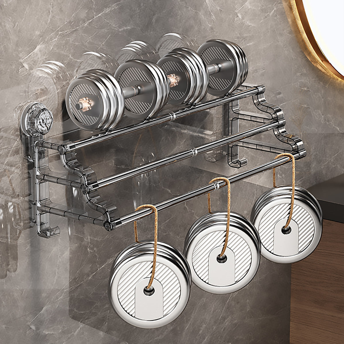 3 Tier No Drill Towel Rack Two Colours Set | StorageOZ