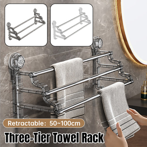 3 Tier No Drill Towel Rack Two Colours Set | StorageOZ