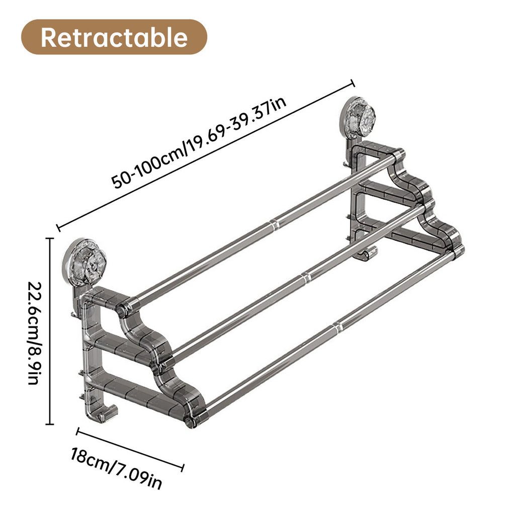 3 Tier No Drill Towel Rack Two Colours Set | StorageOZ