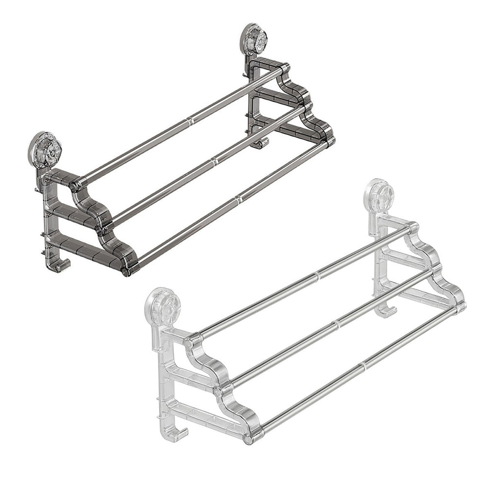 3 Tier No Drill Towel Rack Two Colours Set | StorageOZ