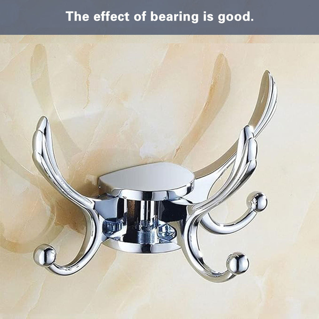 Folding Swivel Wall Hook Two Finishes Set | StorageOZ