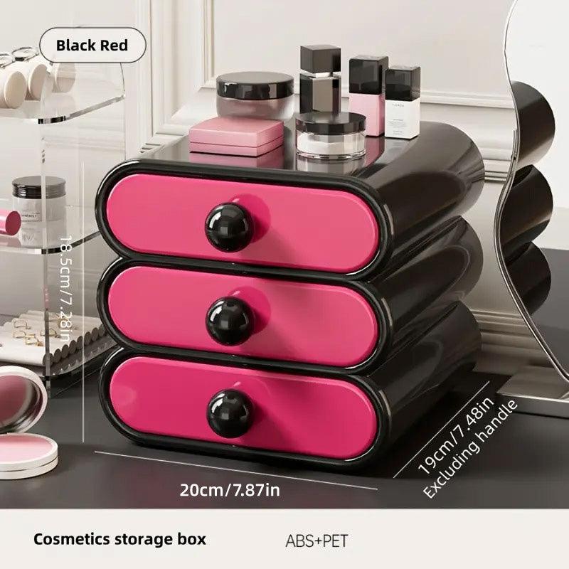 3 Tier Makeup Drawer Box in Three Colours | StorageOZ