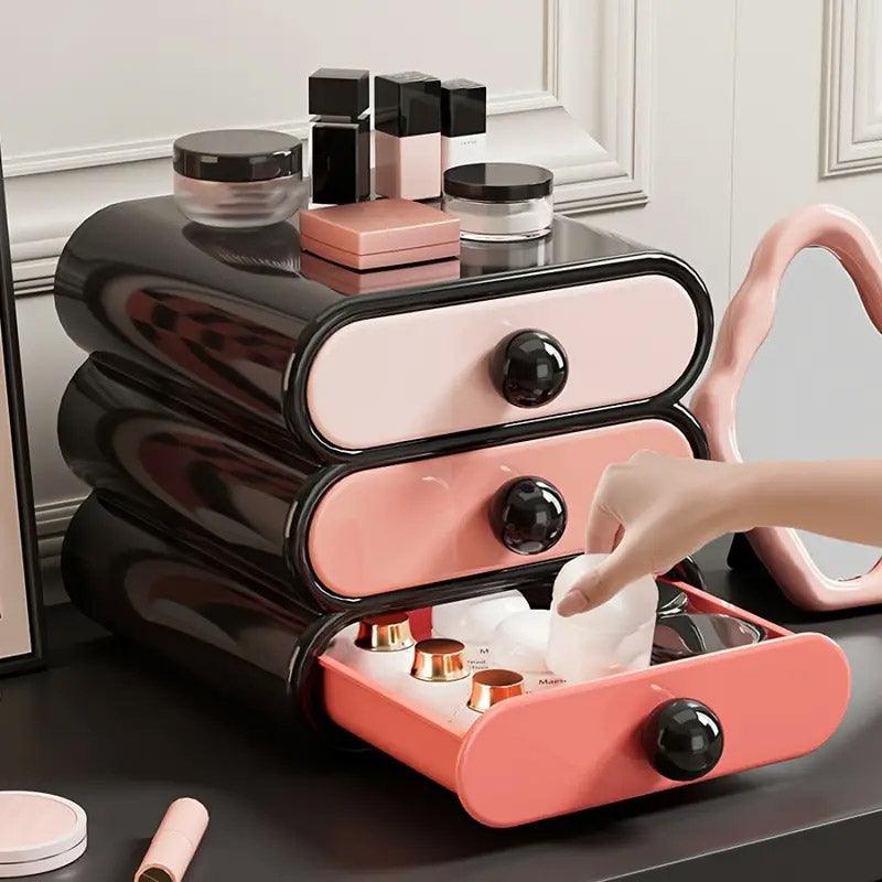 3 Tier Makeup Drawer Box in Three Colours | StorageOZ